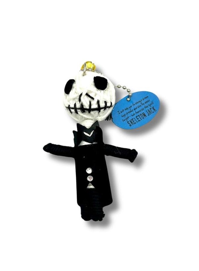 Watchover Voodoo 3-Inch Skeleton Jack Keychain - Handcrafted Gift to Bring Good Luck and Positivity Everywhere You Go - Image 3